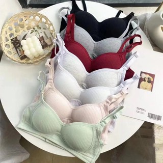 ✨隔日到店&嚴選品質✨外貿國服少女無痕內衣女薄款小胸聚攏舒適透氣無鋼圈學生文胸套裝