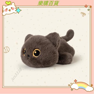 🔥臺灣出貨+發票✨173040cm黑貓連體小貓毛絨掛件玩具卡通逼真小貓鑰匙扣動物公仔兒童生日禮物kun