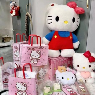 KT貓 毛絨玩偶 生日禮物 可愛KT貓咪毛絨玩具凱蒂貓公仔抱枕送女生日禮物床上布娃娃情人節 玩具公仔 汽車抱枕
