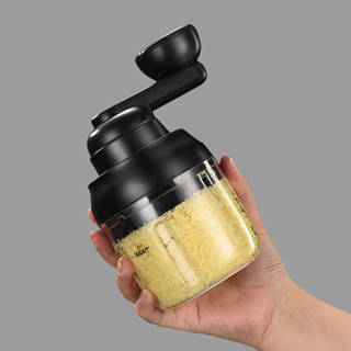 臺灣熱賣🔥手搖蒜泥神器絞肉機小型家用手動蒜蓉電動攪打搗拉切絞蒜末粉碎機