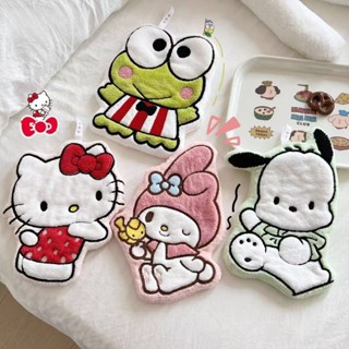 💖桃園出貨💖【珊瑚絨質】卡通可愛掛式Hello Kitty兒童擦手毛巾兒童美樂蒂擦手巾帕恰狗 擦手毛巾 兒童手帕