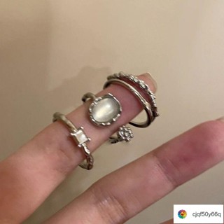 熱銷新品 韓版戒指 小眾設計 手飾💗素圈鋯石戒指女小眾設計高階感開口食指戒簡約冷淡風愛心蝴蝶指環