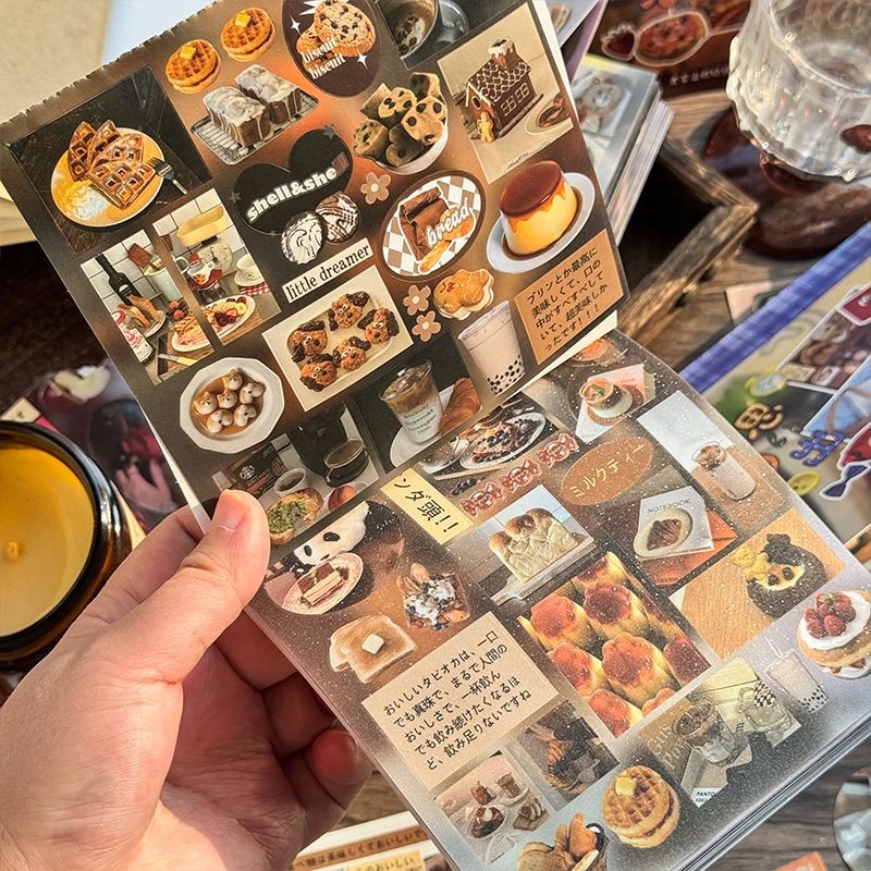 【超全貼紙區】古早之憶系列切膜貼紙本 美食甜品可愛日系手帳素材diy裝飾素材貼手賬貼紙