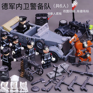 【壹號館】坦克 一戰二戰德國豹式坦克虎王裝甲士兵相容樂高積木兒童拼裝益智玩具
