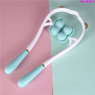 肩頸按摩器🎀頸部按摩器手動夾脖子夾頸器手持式頸椎按摩滾輪揉捏多功能小神器