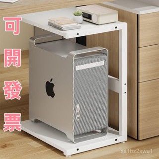 （工廠直發）主機託架臺式電腦列印機一體置物架辦公室落地雙層機箱底座小架子 主機架 電腦主機架 臺式電腦主機託架 主機移動