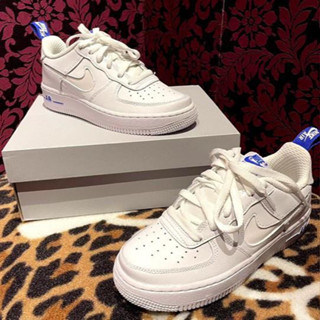 Nike Air Force 1 白色 天空藍 厚底 增高 反光 DD3227-100