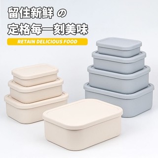 臺灣出貨🔥矽膠食品級冰箱保鮮盒微波爐加熱飯盒專用碗水果便噹盒廚房收納盒