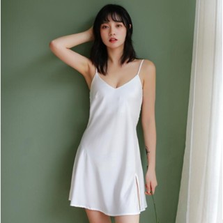 IELGY 女士掛脖睡裙絲緞睡衣夏季