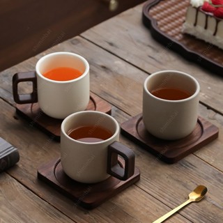 💥工廠價💥陶土粗陶咖啡杯 中式家用小巧精緻拿鐵啞光陶瓷水杯小眾設計復古