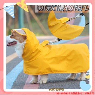 臺灣出貨✨柯基雨衣小狗雨衣雨披包護肚泰迪柴犬柯基專用四腳防水秋冬大狗衣服a6874567a