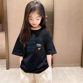 限時特惠🌸女童100%純棉上衣夏季新款中大童短袖打底衫洋氣兒童t恤女童裝NTTX