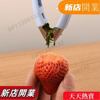 ·新店開業·304不銹鋼草莓夾子 菠蘿去眼器削菠蘿神器水果西紅柿去蒂器甘蔗刀 BDMP63