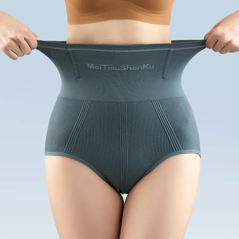 Women High Waist Panty Girdle Seamless Shapewear Panties Fla