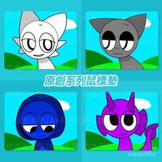 好物推薦 節奏盒子週邊 桌麵滑鼠墊 可愛卡通滑鼠墊 辦公室電腦滑鼠墊 中號滑鼠墊 電腦桌麵擺件 防水防滑 BVVE