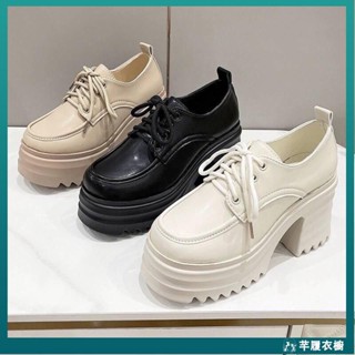爆款新品特賣·素面綁帶皮鞋 復古厚底英倫風小皮鞋 厚底粗跟樂福鞋 鬆糕厚底鞋 小皮鞋 厚底樂福鞋BX222