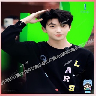 VIP💥 黃子弘凡同款花朵五角星漢堡LARS字母印花圓領衛衣男女新款上衣服 明星周邊 應援