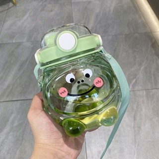 【臺灣發貨 大容量水壺】【環保材質】新款網紅大肚塑膠水杯戶外大容量運動水壺夏季吸管男女學生雙飲杯