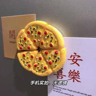✨熱賣爆款✨【902人好評】3d立體可愛小甜點蛋糕披薩冰箱貼磁鐵磁性貼 ins高顏值裝飾創意