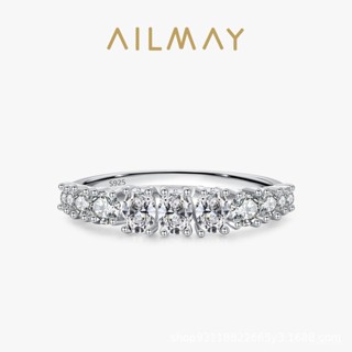AILMAY✨正品授權✨香港直發新款韓版s925銀戒指女氣質百搭閉口指環ins網紅可疊帶手飾品