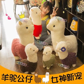 【臺灣出貨】羊駝公仔 可愛神獸 毛絨玩具 草泥馬玩偶佈娃娃 生日禮物 大號抱枕 網紅ins 交換禮物