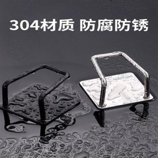 免運優惠-不鏽鋼海綿收納架 不鏽鋼瀝水架 廚房置物架 浴室置物架 免打孔置物架 水槽置物架 水槽架 收納架 掛 6813