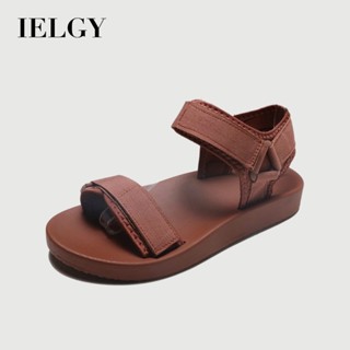 IELGY 涼鞋女魔術貼時尚孕婦休閒百搭運動平底沙灘
