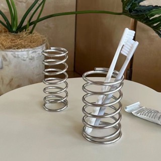 [💫桃園出貨💫]ins簡約不銹鋼牙刷家用架子置物架衛生間化妝收納創意電動牙刷架