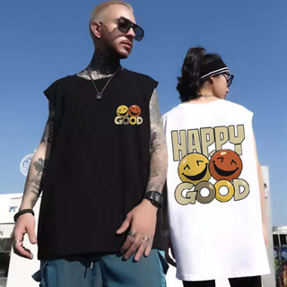 夏季 背心無袖T恤 潮牌背心 坎肩汗背心男 韓版寬鬆背心 運動無袖t恤男 港風chic個性上衣 跑步T（DB2109）