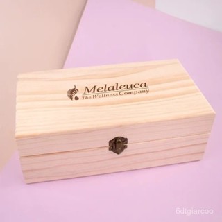 老闆推薦✨升級加高版美樂家精油收納盒Mela專用香薰滾珠瓶香水實木松木盒子