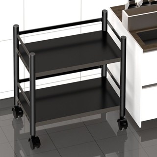 【琪琪優品專營店】可移動帶圍欄廚房置物架落地式多層微波爐烤箱收納架子家用貨架子