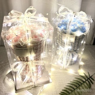 高質感小香風花束 玫瑰花 乾燥花 永生花束 香皂花束 花束 花束禮盒 花禮盒 送閨蜜 生日禮物 情人節禮物 AIFC