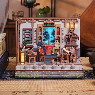 姑蘇雅韻拼裝模型 微縮建築藝術 文創擺件 手工DIY 傳統工藝 生日禮物 情景小屋 創意設計