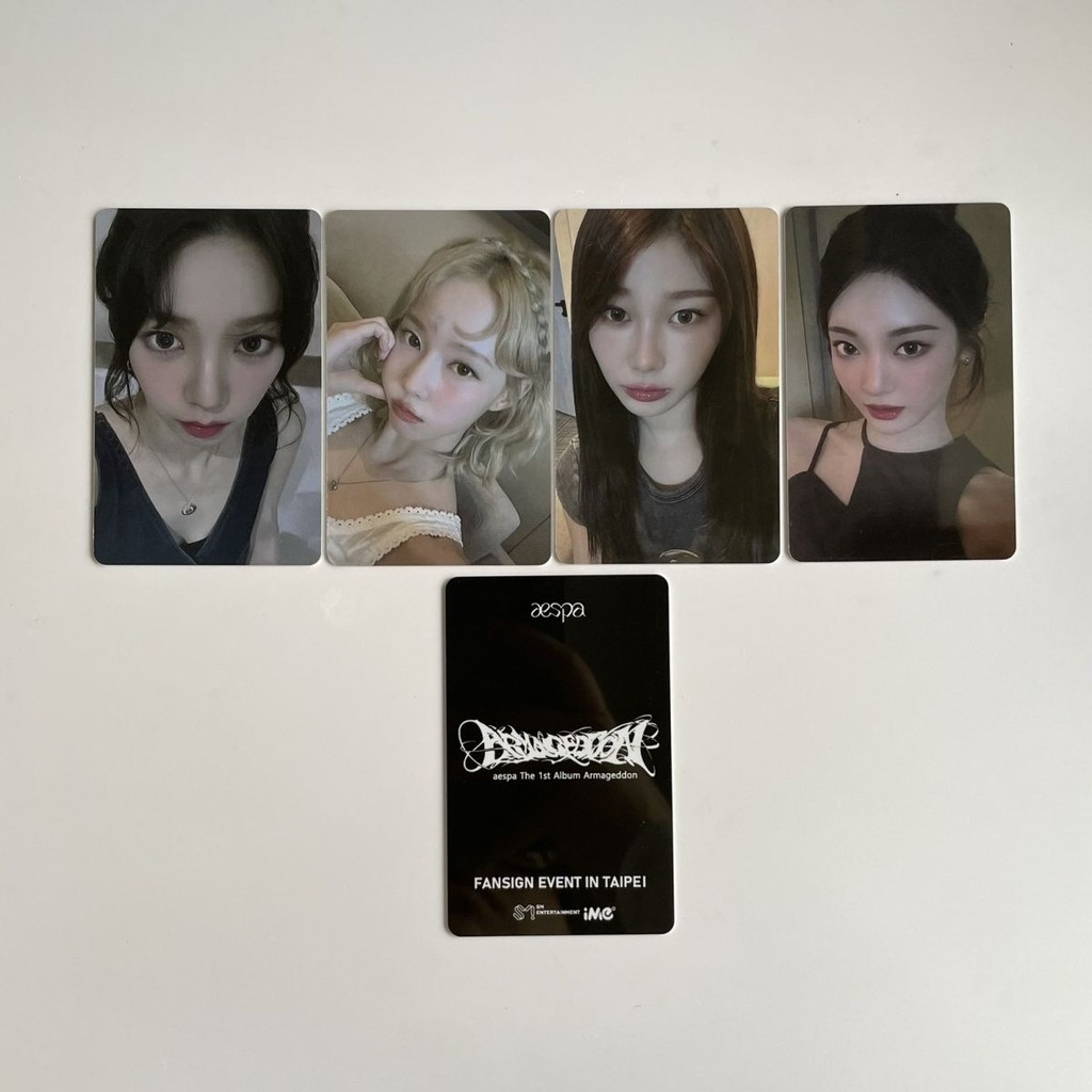 ⭐韓國代購正版⭐aespa臺北簽售簽售小卡正規一簽售同款小卡 pvc小卡柚冬梨寧