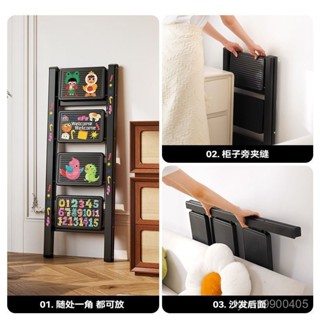 時尚精品 人字梯 折疊梯 登高爬梯 置物架 不鏽鋼伸縮加厚梯 防滑創意梯子家用折疊梯多功能加厚人字梯便攜登高安全三四步梯