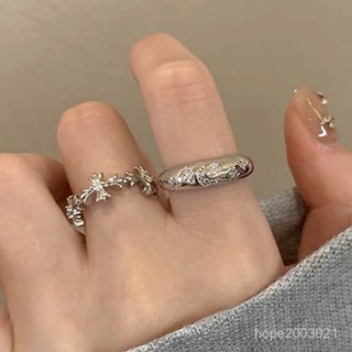 本店特價🔥精緻微鑲鋯石十字架戒指女小眾設計感ins輕奢食指戒時尚個性指環 IQJ5