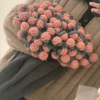 臺灣發貨⚡【店鋪熱銷】手工毛線diy花束毯子材料包鉤織毯子變花束創意禮物手工編織毯子