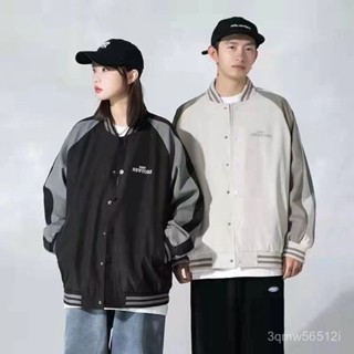 JTL品質優選-棒球外套複古男士潮牌新款美式潮流春秋季韓版百搭休閒寬鬆夾克