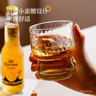 夏季ins風高顔值分層杯創意胖墩玻璃杯牛奶果汁咖啡杯紅酒啤酒杯