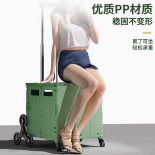 手拉車 買菜車 購物車 折疊購物車 爬梯推車 菜籃車 買菜拉車 戶外買菜車可折疊超市家用爬樓小拉車野營露營便捷式小推車