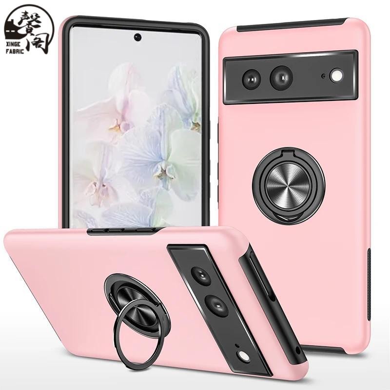 台灣出貨》鎧甲防震隱神指環支架手機殼 適用於 Google Pixel 7A Pixel 6A 7 8 Pro PC鏡頭