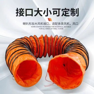 風管帆布鋼絲伸縮通風軟管排煙排氣管船用通風管耐高溫阻燃加厚管