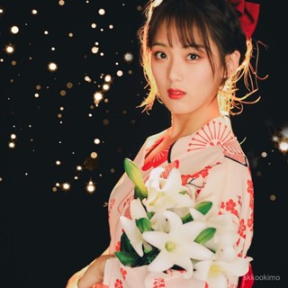 和服 日式和服 角色扮演 和風 浴衣 拍照道具 新款日係和服影樓攝影服裝日式櫻花和服女神明少女改良寫真服裝 ZMLK