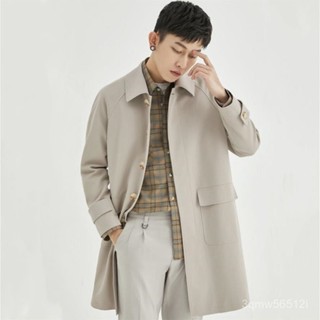 JTL品質優選-【6154人收藏】秋冬季2023年新款痞帥男士外套休閒風衣男中長款寬鬆韓版潮流上衣