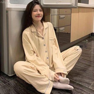 【批發價】條紋睡衣女 春秋新款長袖長褲睡衣 ins日系可愛貓咪睡衣 學生居家服套裝 tg20020gundam1
