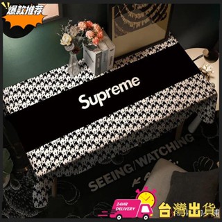 【限時特賣】潮流桌巾 北歐潮牌ins風防塵桌布 桌巾布 布藝桌巾 桌巾長方形 茶几布學生宿舍布書桌加厚水洗布藝桌布