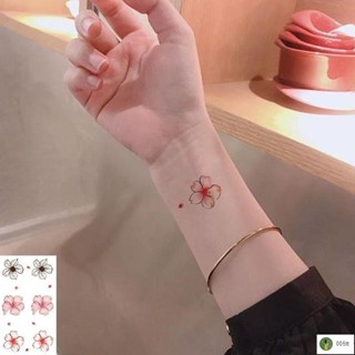 【臺灣出貨】🔥MIJIU✨【1886人好評】櫻花紋身貼防水持久花朵手部素花網紅ins風小清新小圖案鎖骨貼紙