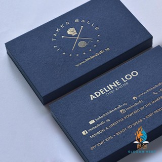 客製化 名片 卡片 免費設計 高檔名片訂製 燙金名片 名片印刷 卡片訂製 設計加厚藍卡進口棉紙