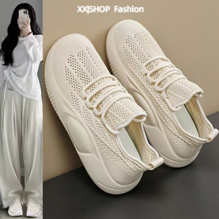 【XX|茜茜 SHOP】免運 軟底休閒鞋 透氣網麵鞋 防滑運動鞋 百搭顯瘦軟底老爹鞋 軟底帆布運動鞋 薄款黑色工作鞋