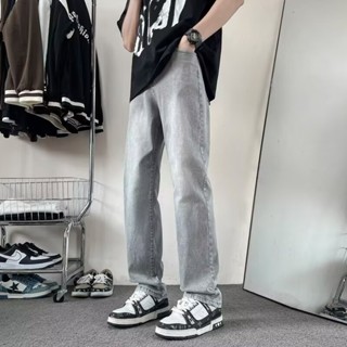 潮流顯瘦男生直筒牛仔褲 微喇叭牛仔褲 九分褲 牛仔褲 舒適百搭 休閒長褲 耐磨時尚 牛仔長褲 (CBN55)【壹號站】